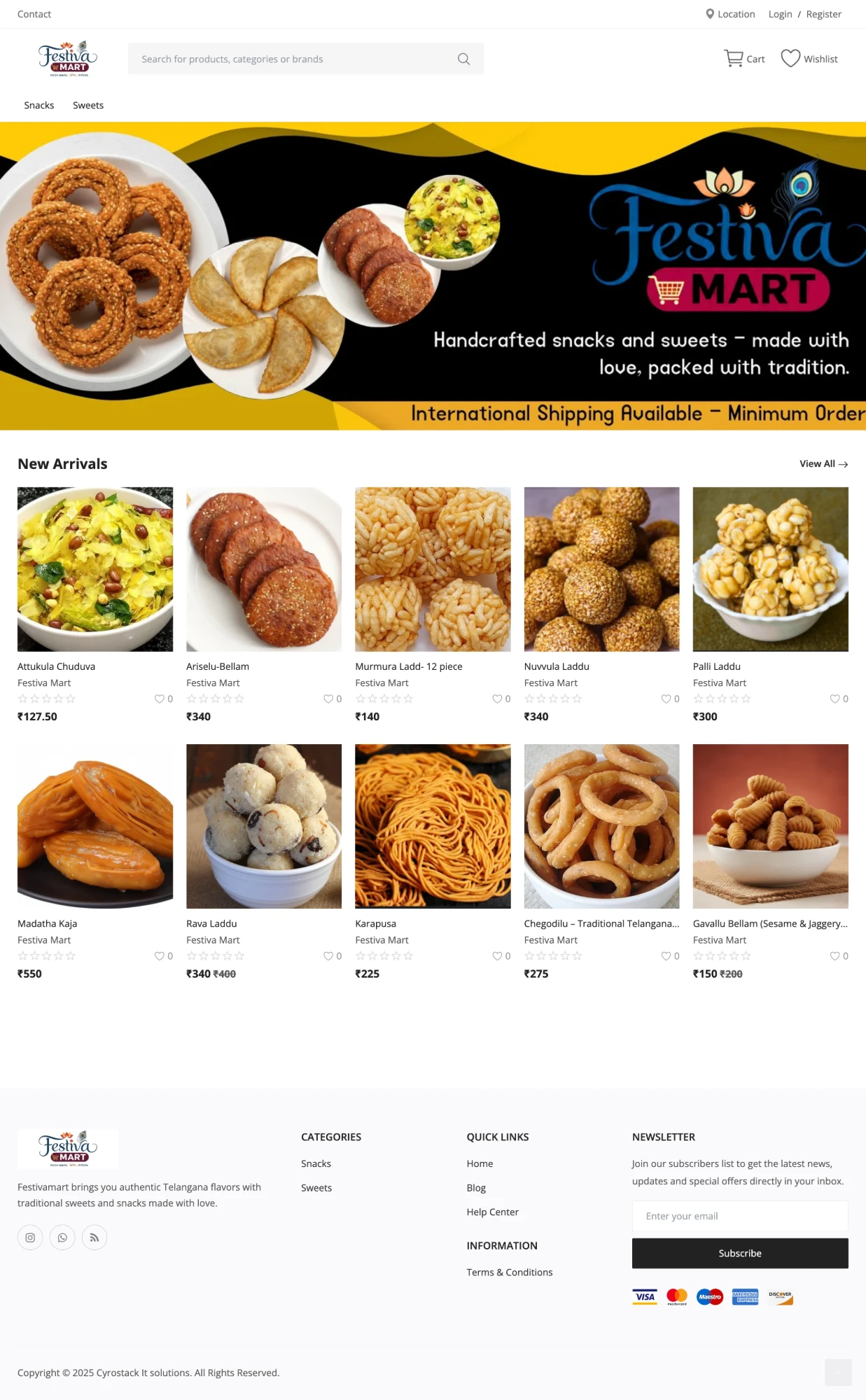 Home Foods E-commerce Platform