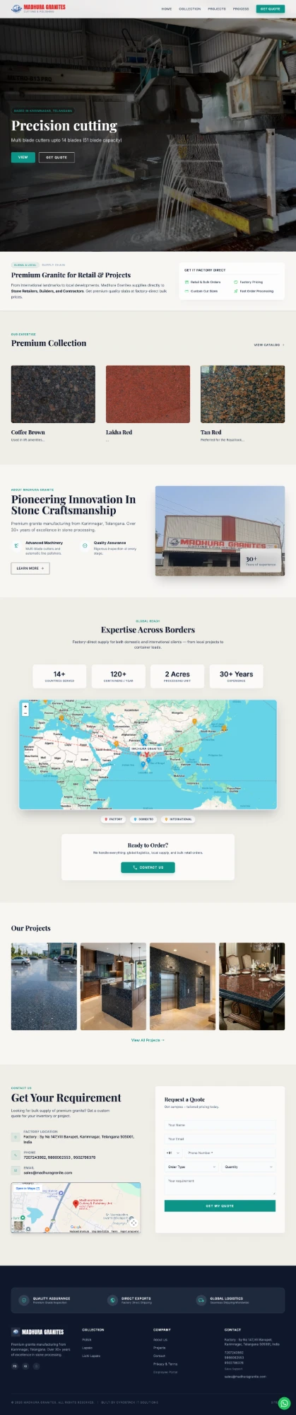 Premium Granite Export Website